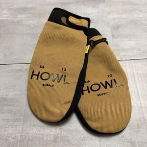 HOWL JEEPSTER Mittens Tan Black Size XL Gloves NWOT Unisex Winter Snowboarding